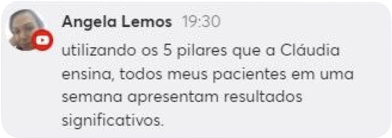 Depoimento de profissional de saúde sobre aplicação da Dietoterapia Chinesa no consultório
